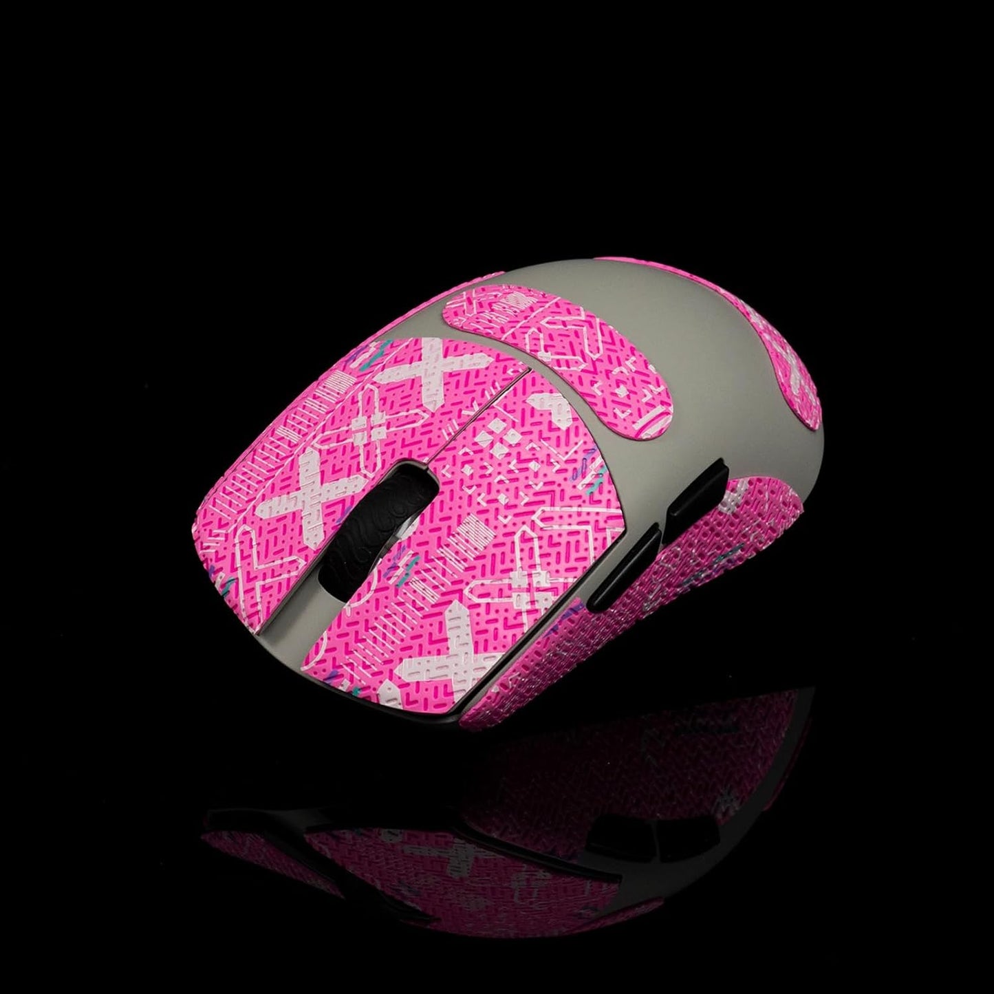 Grip Tape for Lamzu Atlantis Maya - Anti-Slip,Enhanced Control, Sweat Resistance,Improves FPS Gaming Grip & Mouse Protection [Pre-Cut] Printsteam Pink 0.5mm