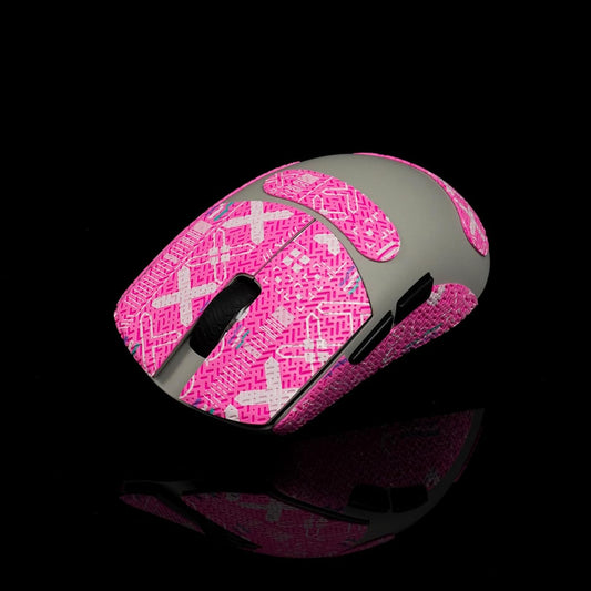 Grip Tape for Lamzu Atlantis Maya - Anti-Slip,Enhanced Control, Sweat Resistance,Improves FPS Gaming Grip & Mouse Protection [Pre-Cut] Printsteam Pink 0.5mm