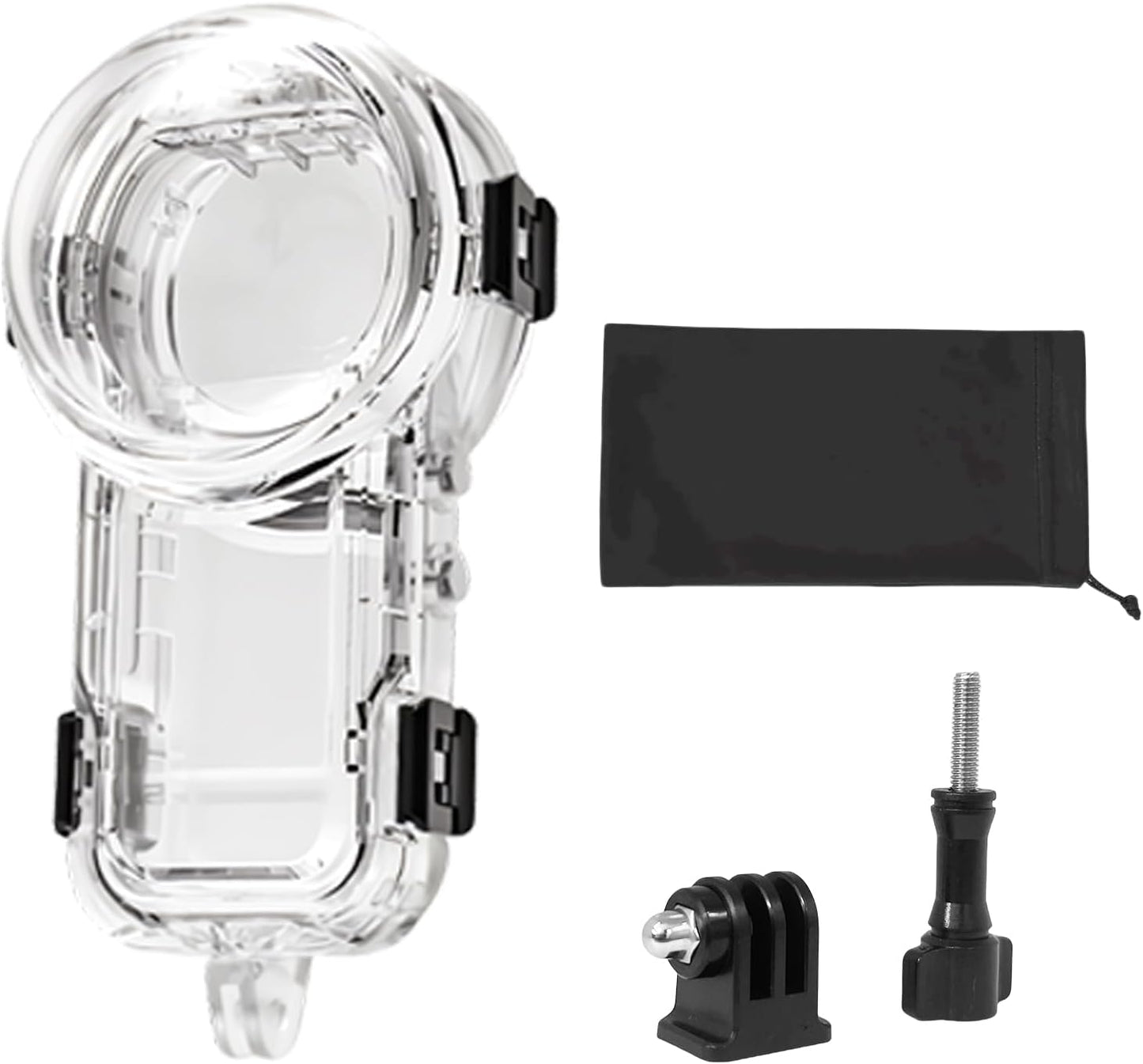 Invisible Dive Housing Case for Insta360 X5,Waterproof Up to 60M/196ft Invisible Underwater Photography Housing, X5 Protective Cover Shell with Bracket Accessories2