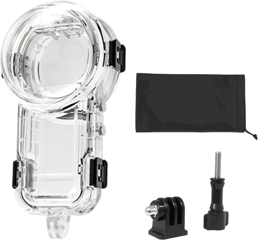 Invisible Dive Housing Case for Insta360 X5,Waterproof Up to 60M/196ft Invisible Underwater Photography Housing, X5 Protective Cover Shell with Bracket Accessories2
