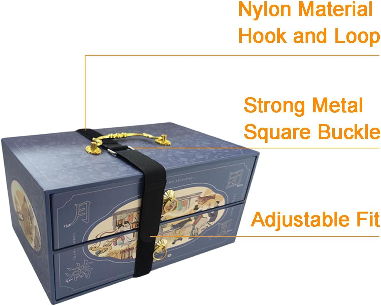 36 inch Cable Strap with Buckle - 16 PACK Hook and Loop Fastening Straps - Adjustable Nylon Extend Securing Strap