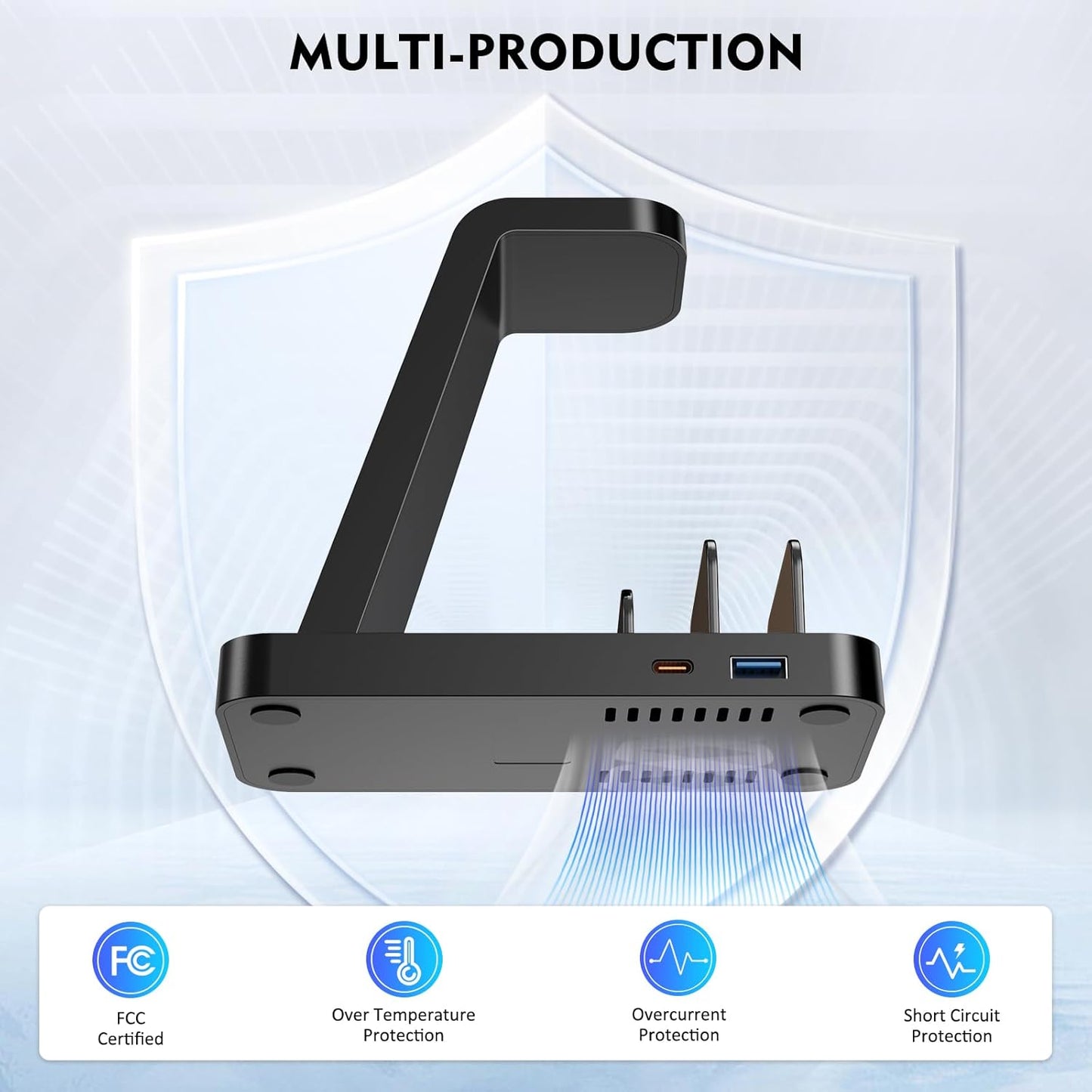 Wireless Charger for iPhone - 5 in 1 Charging Station for Multiple Devices Apple: Fast Wireless Charging Stand Dock for iPhone 16e 16 15 14 13 12 Pro Max Apple Watch Airpods