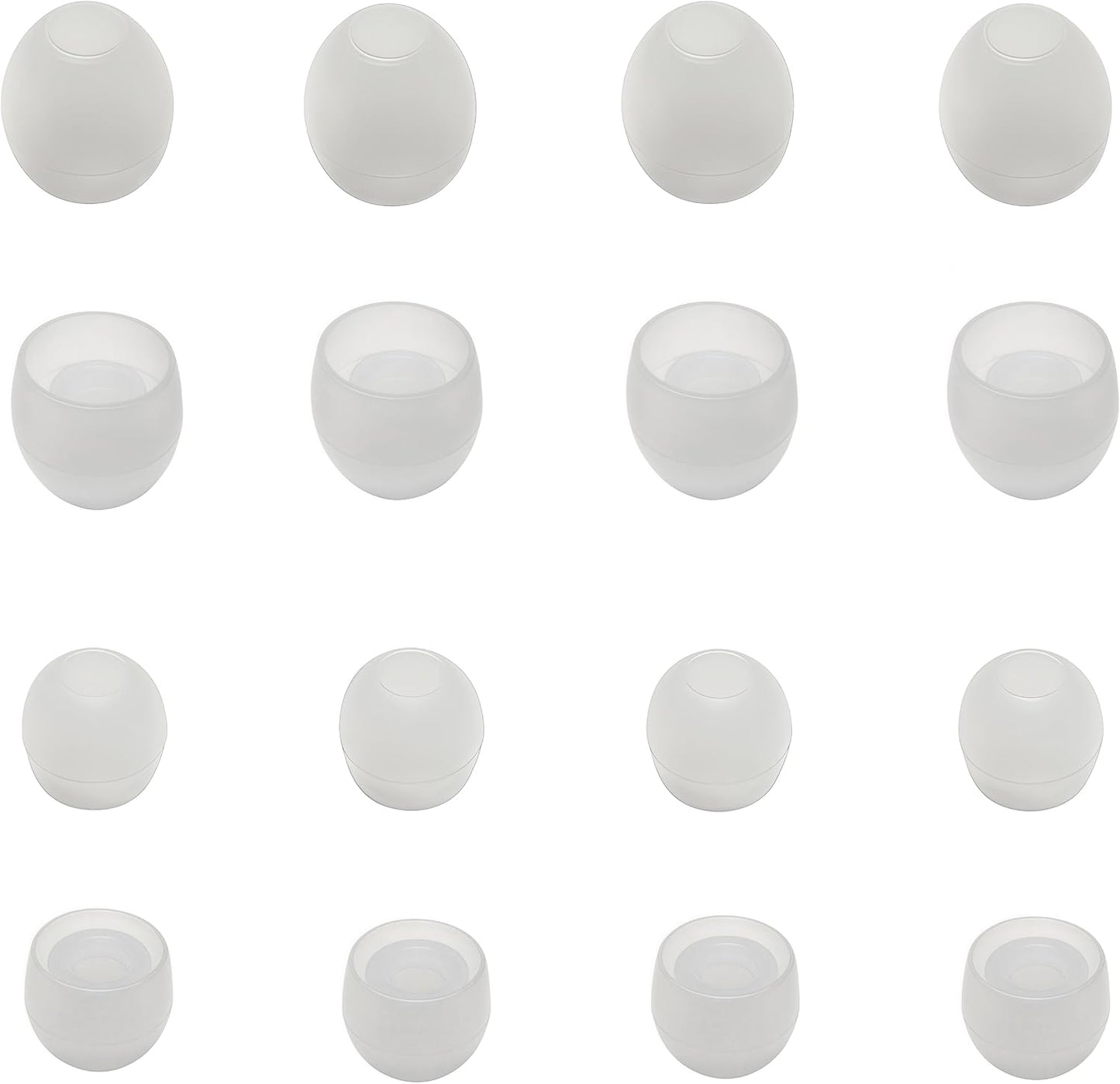 8 Pairs Extra Small Earbuds Tips, Silicone Ear Tips Universal, Silicone Earbud Tips Replacement Transparent