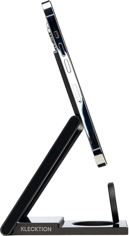 3 in 1 Wireless Charging Station, iPhone 16 15 14 15W Fast Charging Station for Multiple Devices, Adjustable Angle Foldable 8.8oz Travel Charging Stand for iPhone AirPods Apple Watch Men Women Gift