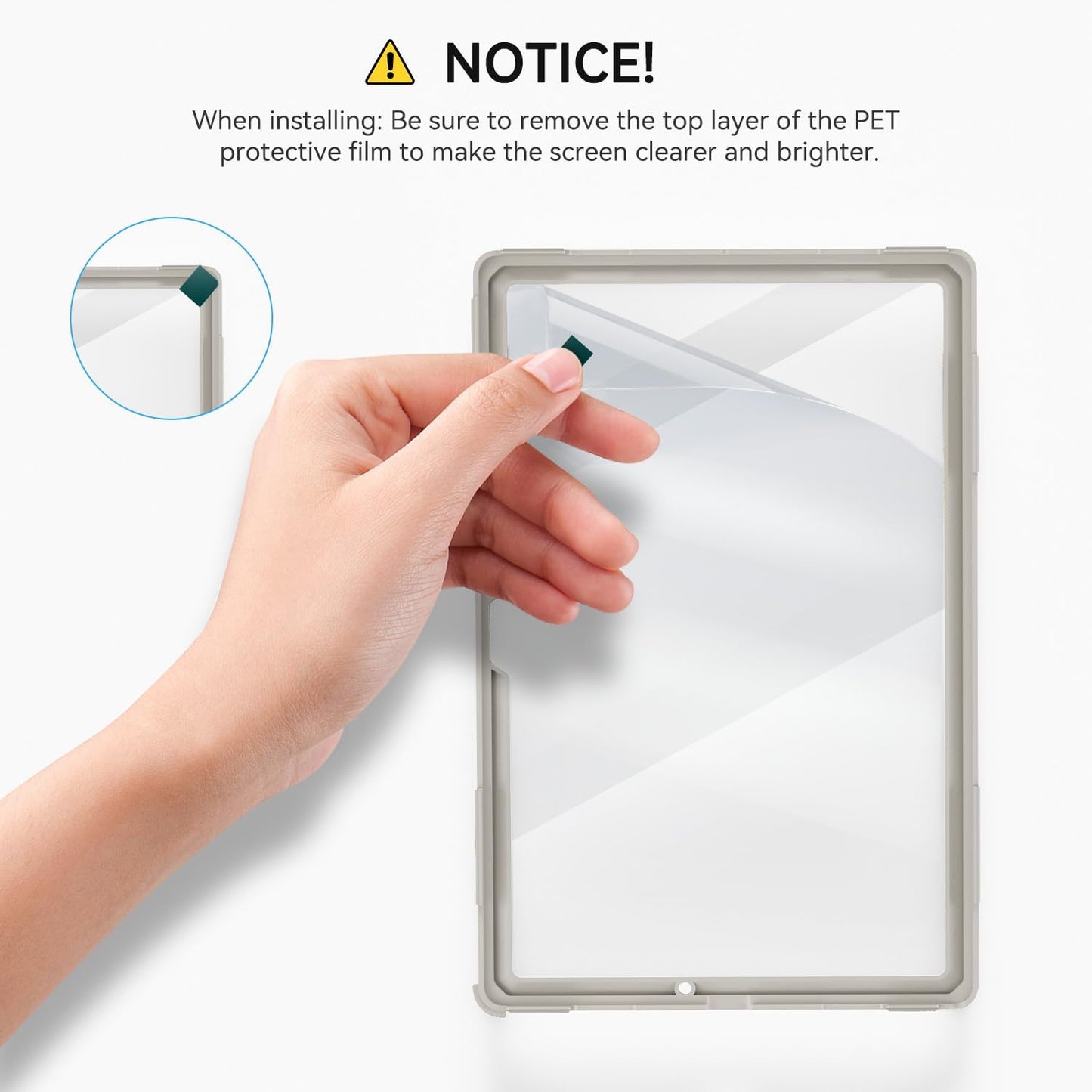 for Samsung Galaxy Tablet A8 Case 10.5 inch 2022 SM-X200/X205/X207 with Screen Protector [360 Rotating Stand] &Hand Shoulder Strap Shockproof Rugged Protective Cover|Blue&Beige