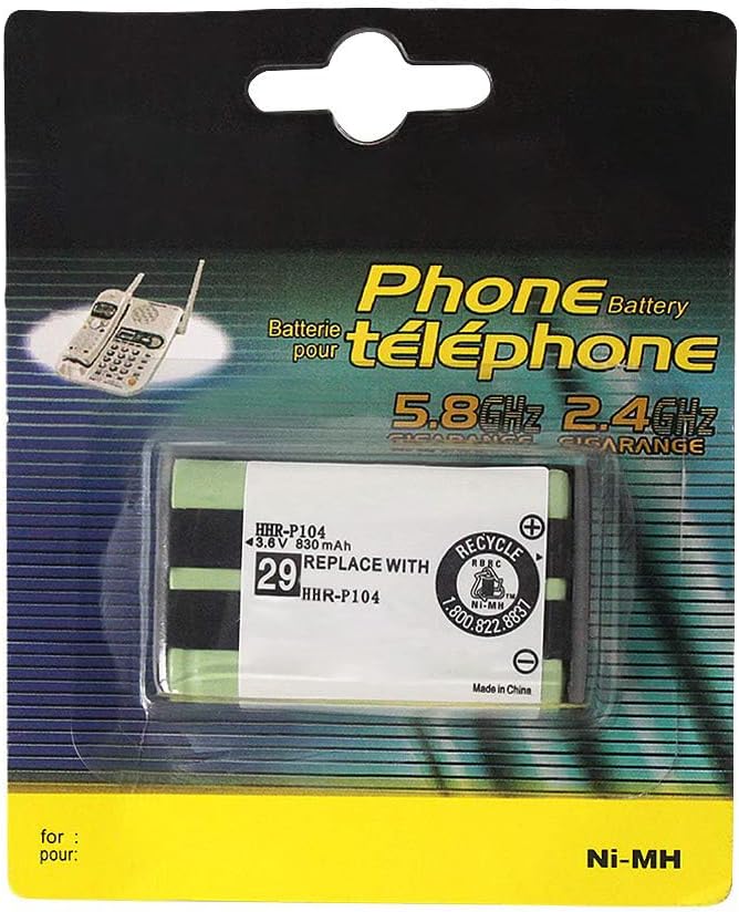 HHR-P104 NI-MH Rechargeable Battery for Panasonic 3.6V 830mAh AAA Battery for Cordless Phones