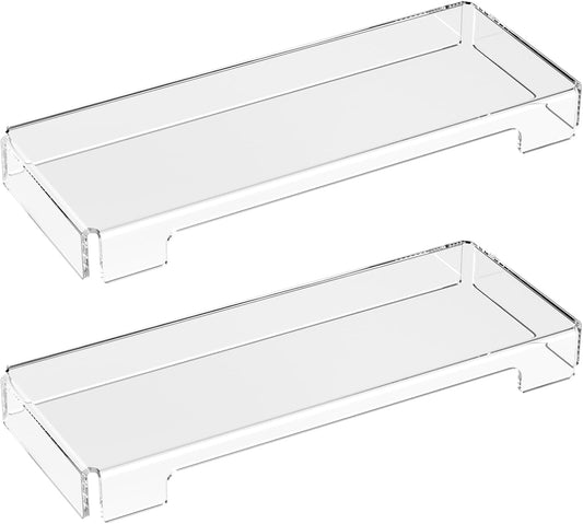 Acrylic Computer Keyboard Cover, Mechanical Keyboard Dust Cover PC Keyboard Cat Protector, Cat Keyboard Protector (2 Pack, Clear)