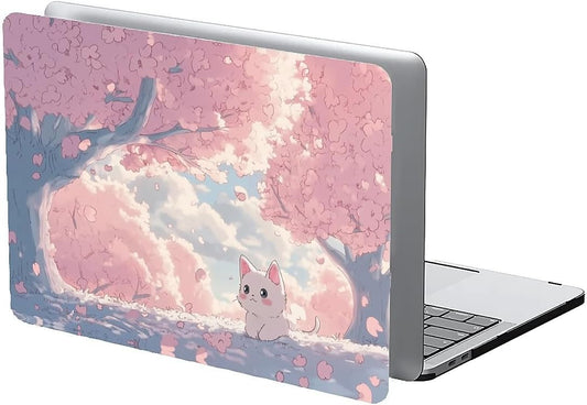 Compatible with MacBook Air 13.3 13.6 Inch Case 2022 2021 2020 2019 Plastic Hard Shell Case Cover,13.3 Pro(A1706/A1708/A1989/A2159/A2289/A2338), Cute Cat