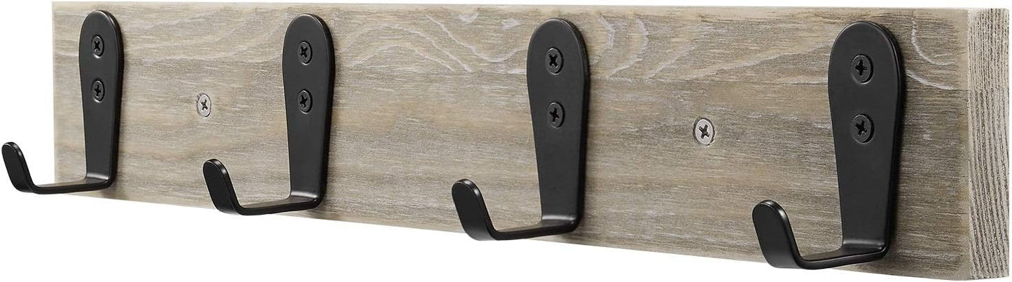 Flyisland Wall Hooks 8 Pcs, Coat Hooks Garage Hook Wall Mounted Hat Hangger Hooks Robe Hook Single Coat Hanger Heavy Duty (8 Pack, Black)