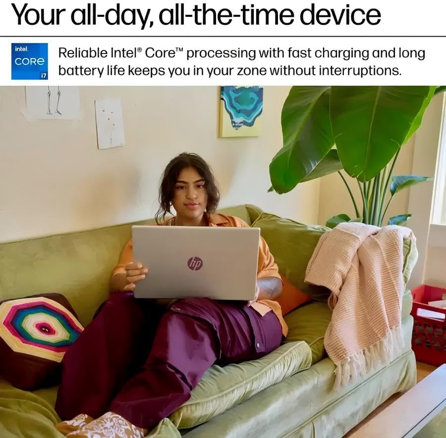 HP 15.6 Touchscreen Laptop Computer for Business, Intel 13th Gen i7-1355U(Up to 5.0 GHz), 15.6" FHD Touch Screen, 64 GB RAM, 2 TB SSD, Iris Xe GPU, Wi-Fi 6, HD Webcam, Windows 11 Pro, w/Accessories