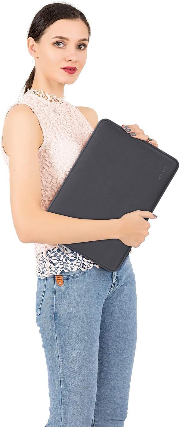 MOSISO Laptop Case 16 inch, 15-15.6 inch Laptop Sleeve Bag Compatible with MacBook Pro 16 inch, HP, Acer, Dell, Lenovo, ASUS Notebook, Neoprene Computer Sleeve Bag with Small Case, Space Gray