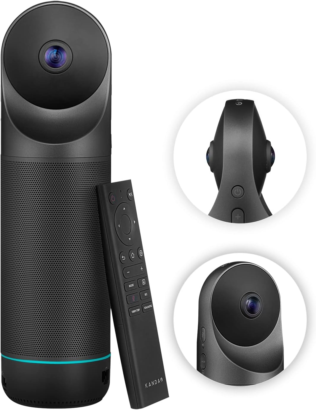 KanDao Meeting Pro - 360 Video Conference Camera, 4-in-One AI Smart Tracking Video Conferencing System, Works on Microsoft Teams, Zoom, Google Meet, Skype etc, Hybrid Meeting Room Zooming Camera