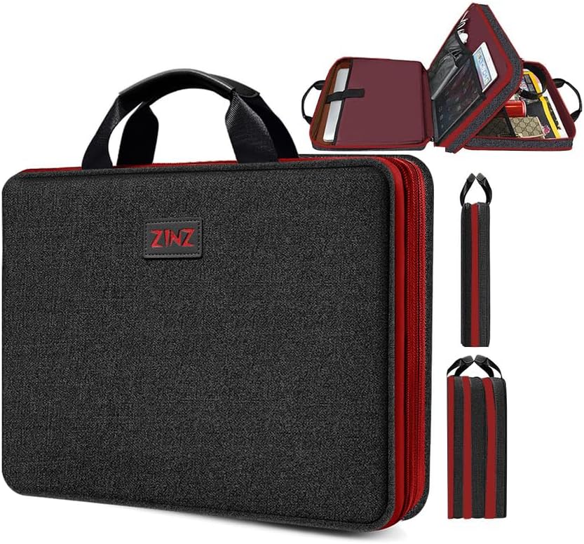 ZINZ Laptop Case Computer Sleeve Briefcase with Multi-pockets for 11.6 12.9 13 13.3 14 15 15.6 16 inch Notebooks