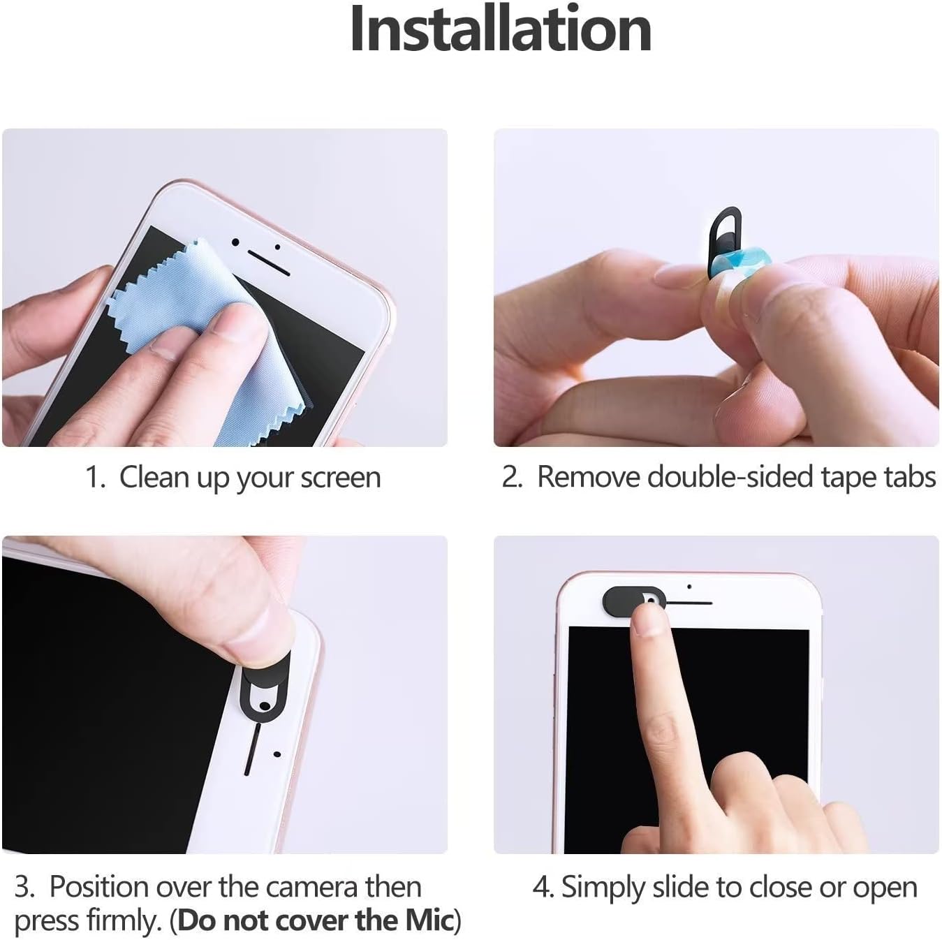 Laptop Camera Cover Slide, Webcam Cover Slide, Ultra-Thin, Nation Flag Pattern Design, 6 Pack