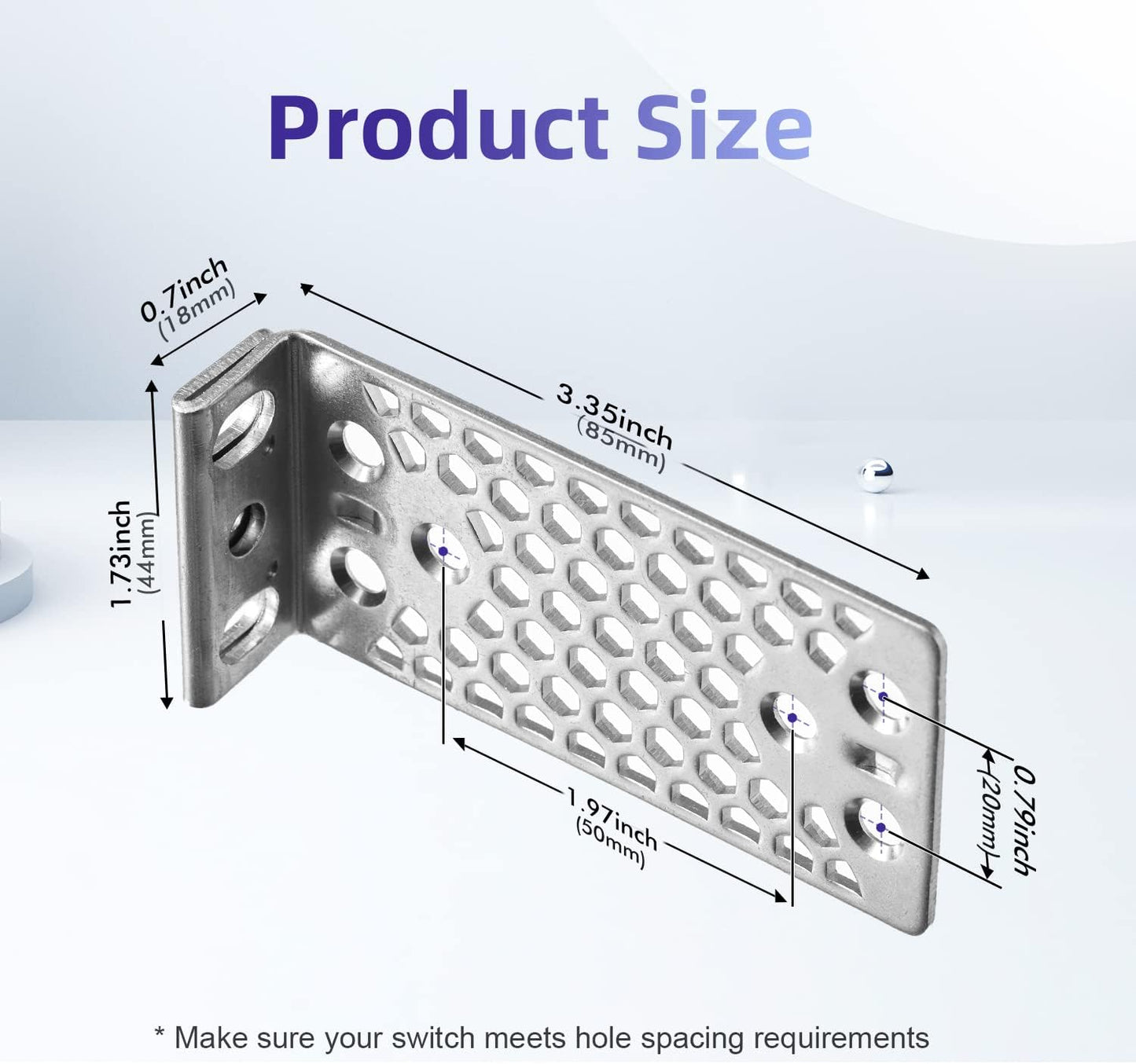 19" Rack Mount Kit for Cisco Switches 2960-X/2960-XR Series and 3650/3850 Series Universal Rack Ears