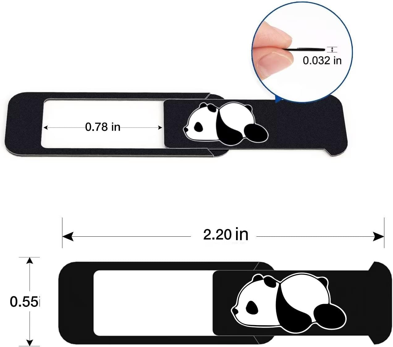 Laptop Camera Cover Slide,Webcam Cover Slide,Protecting Your Privacy Security & Shelter from Breath Lamp-Cute Pattern Design丨Fits Laptop & Desktop, PC-Ultrathin for iMac(Pnada)