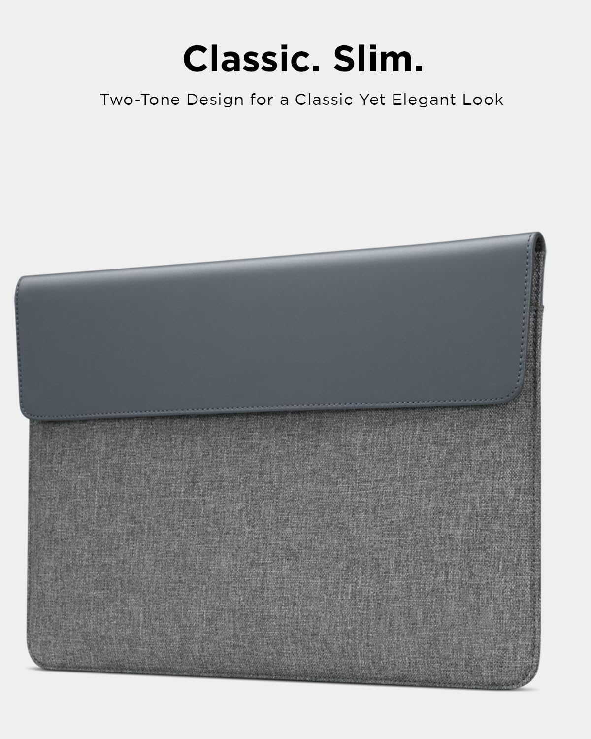 Lenovo 13/14-inch Laptop Sleeve (S100) - Ultra Thin Form-Fitting Case Compatible with MacBook Air, iPad & More – Lightweight Folder Sleeve with Accessories Pocket & Magnetic Closure