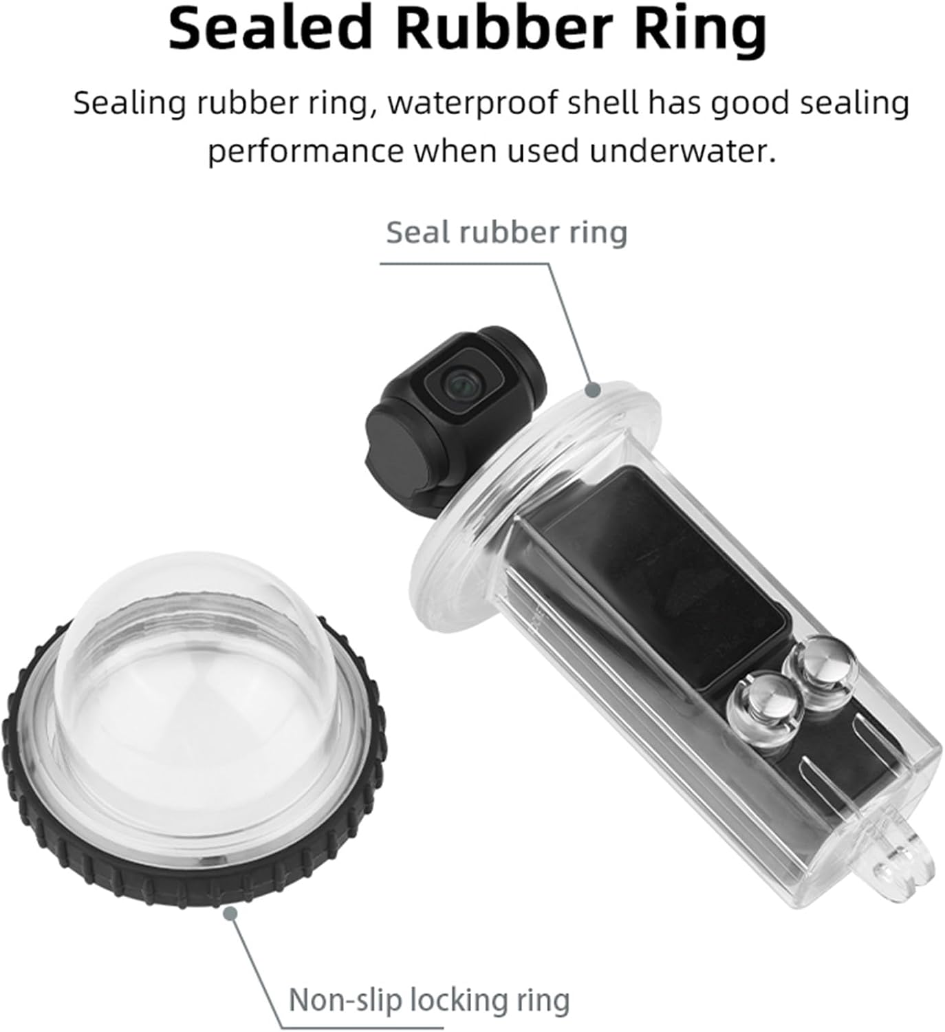 Generic 40M/131FT Dive Case Compatible for DJI Osmo Pocket 3 Waterproof Case Protective Underwater Diving Housing Cover Shell with Accessories for Osmo Pocket 3 Action Camera