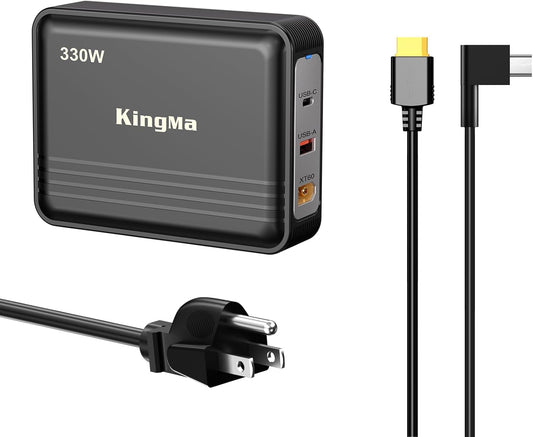 330W Razer Blade 18 with 4060/4070 Gaming Laptop Charger, 3-Port PD 3.0 (20V/16.5A) Fast Charging Adapter for Razer Blade 14/15/16/17 with 11/43mm Cable Compatible with Gaming & Engineering Laptops