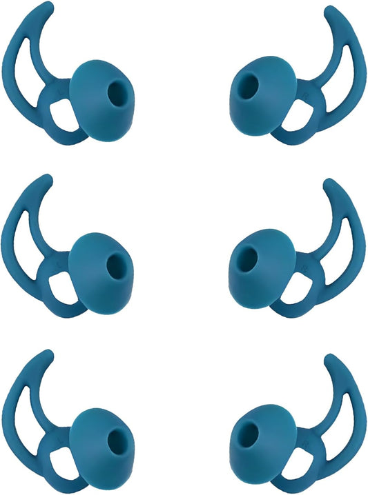 Earbud Pads Replacement Silicone Ear Bud Tips Eartips Compatible with Bose Quietcomfort and Sport Headphone Rubber Tips Earbud Covers Small 3 Pairs