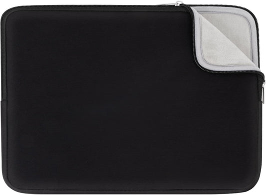 RAINYEAR Laptop Sleeve Protective Case Soft Lining Zipper Cover Padded Carrying Bag Compatible with Notebook Computer Ultrabook Chromebook 13"-13.3", Blcak (Upgraded Version)