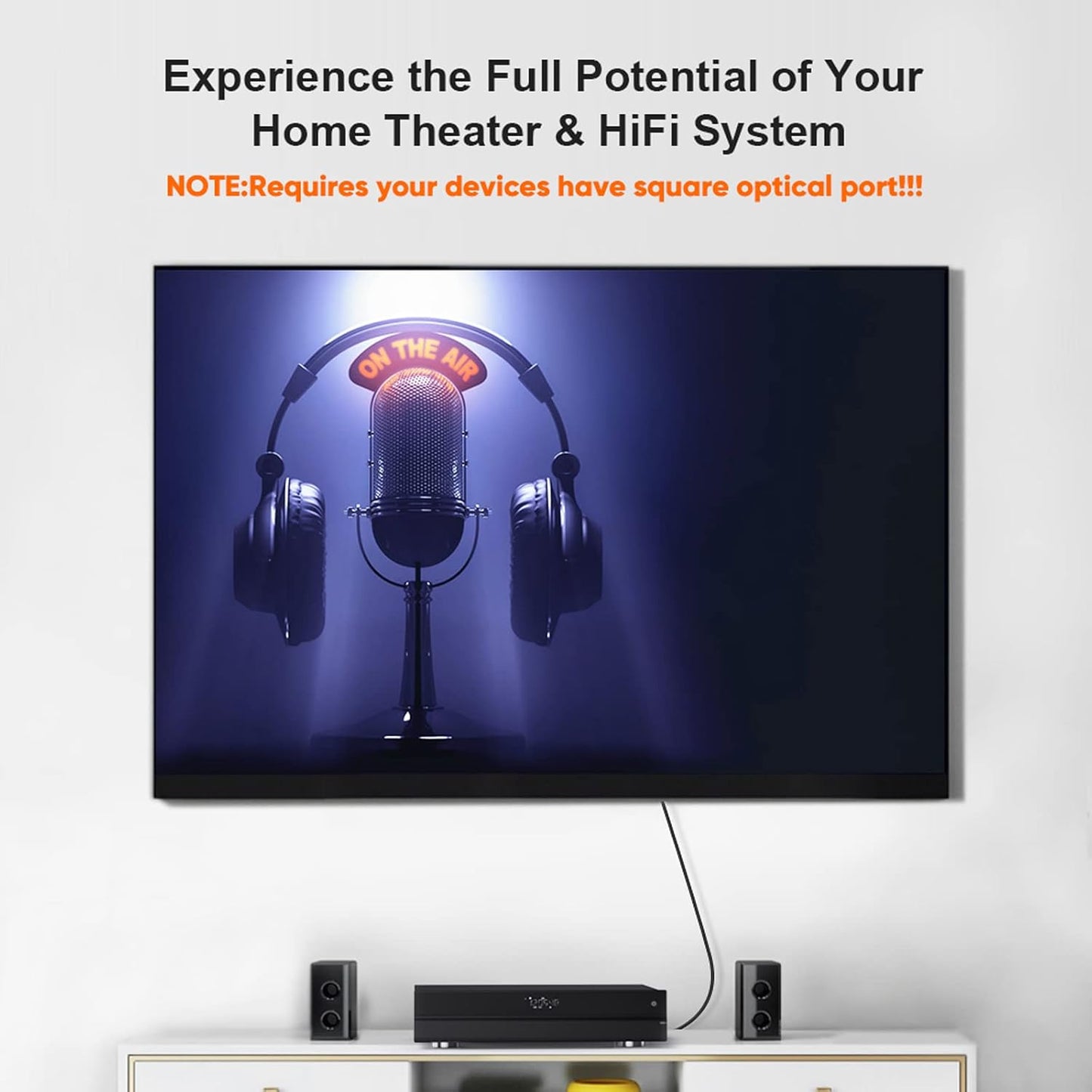 CableCreation Optical Audio Cable, 3 Feet Fiber Optic Cable [S/PDIF] with Gold Plated for Home Theater, Sound Bar, TV, PS4, Xbox, VD/CD Player, Blu-ray Players, Game Console& More, 0.9M