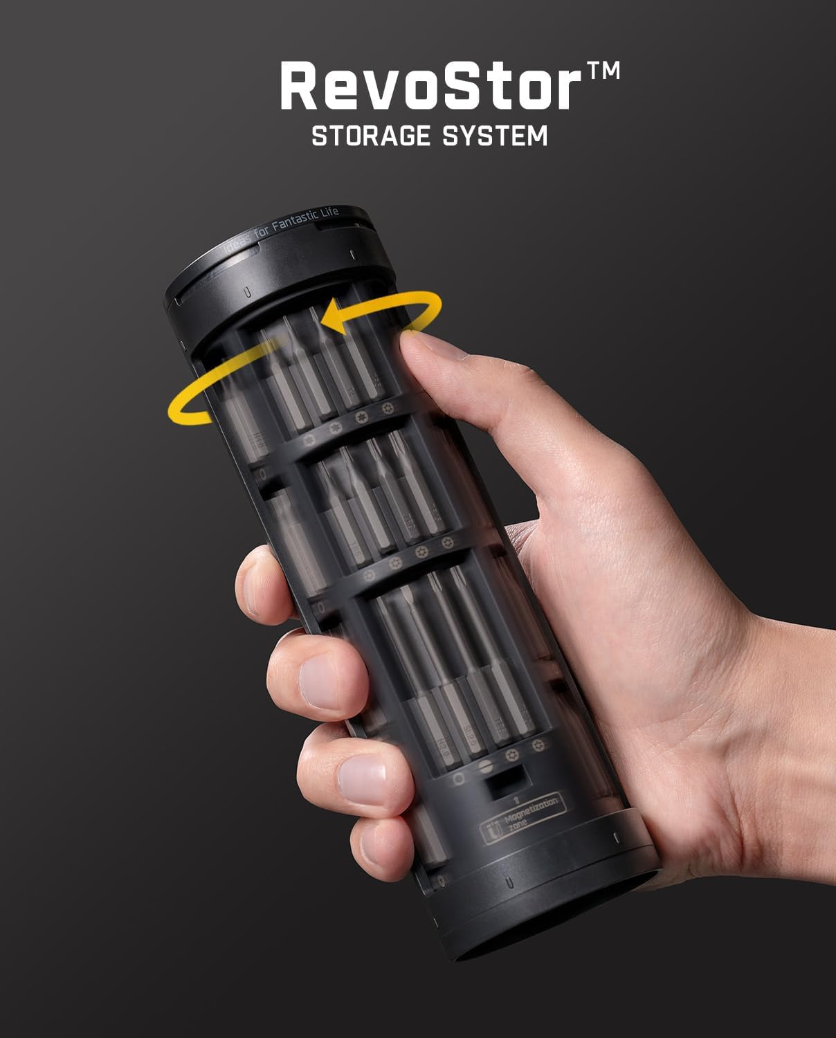 Fanttik E2 Ultra Mini Electric Screwdriver, Cordless Screwdriver, Max 0.6N.m, 50 Magnetic Bits, 5/32'' Hex, Magnetic Storage, Repair Tool for Electronics, Camera, Laptop, and PC Build (White)