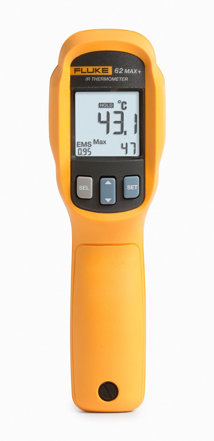 Fluke 62 Max+ Infrared Thermometer (Not for Human Temp), -20 to +1202 Degree F Range