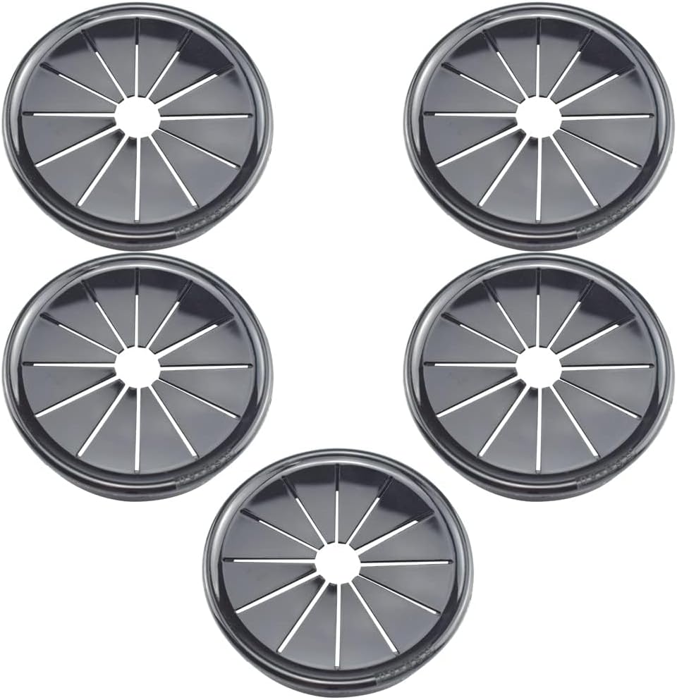 2 Inch Cable Grommets Petal-Shaped Buckle Type Wire Hole Cover for Cord Management and Protection of Cabinet (49.5mm, 5PCS)