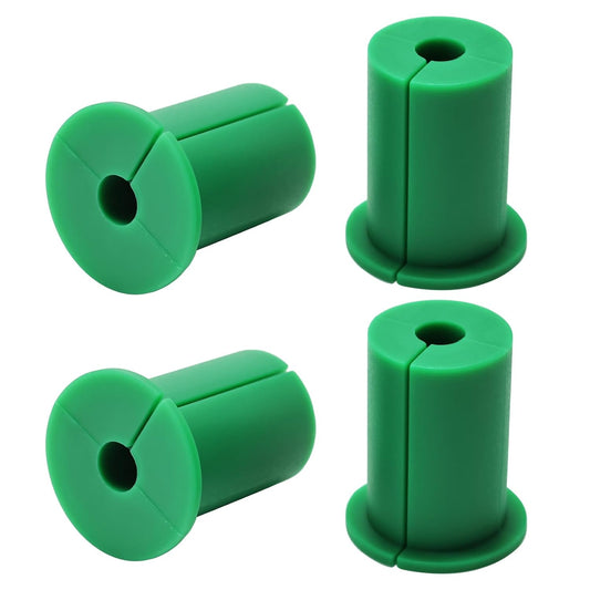 4pc Starlink Cable Grommet 1" Silicone Waterproof Wall Hole Pass Through Split Cable Bushings for TV Wire Ethernet Cord, Starlink Cable Routing Kit Accessories, 38mm/1.5" Ht, Green