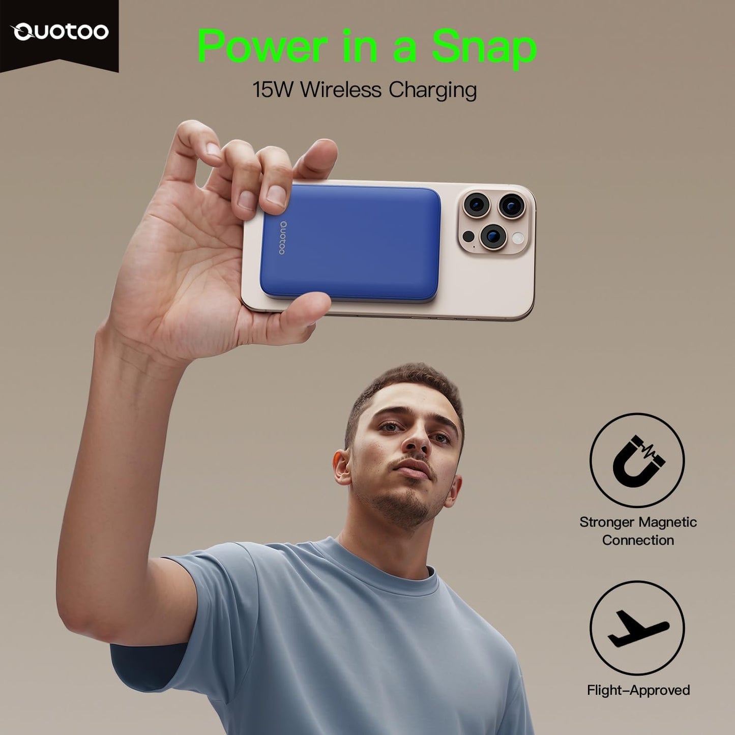 2025 Magnetic 15W Power Bank for iPhone,5000mAh Magsafe Battery Pack with 20w Fast Charging,Slim Magsafe Power Bank in&Out,with LED Display,Wireless Portable Charger for iPhone 16/15/14/13/12 Series