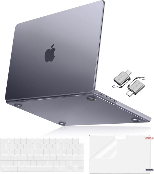 MOSISO Compatible with MacBook Pro 16 inch Case 2025 2024 2023 2022 2021 M4 M3 M2 M1 A3403 A3186 A2991 A2780 A2485, Natural Original Color Hard Case&Keyboard Cover&Screen Film&Type C, Space Gray Clear