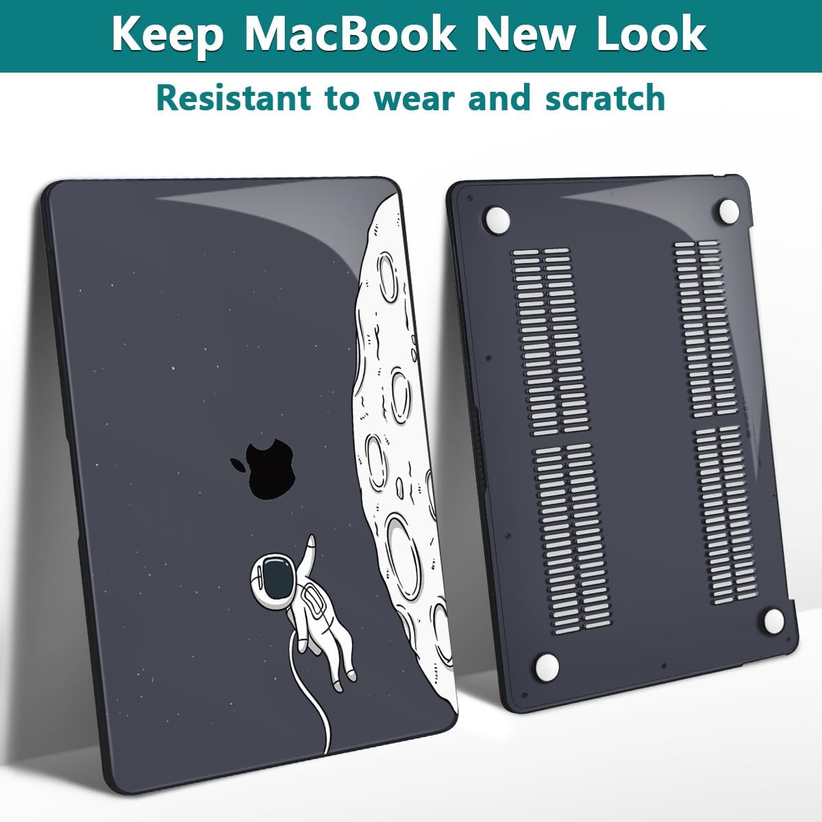 Teryeefi Compatible with MacBook Pro 13 inch Case M2 M1 2024, 2023, 2022-2016（A2251 A2289 A2159 A1989 A1708 A1706 with Touch Bar, Plastic Hard Shell Cover for 13" MacBook Pro, Floating Astronaut
