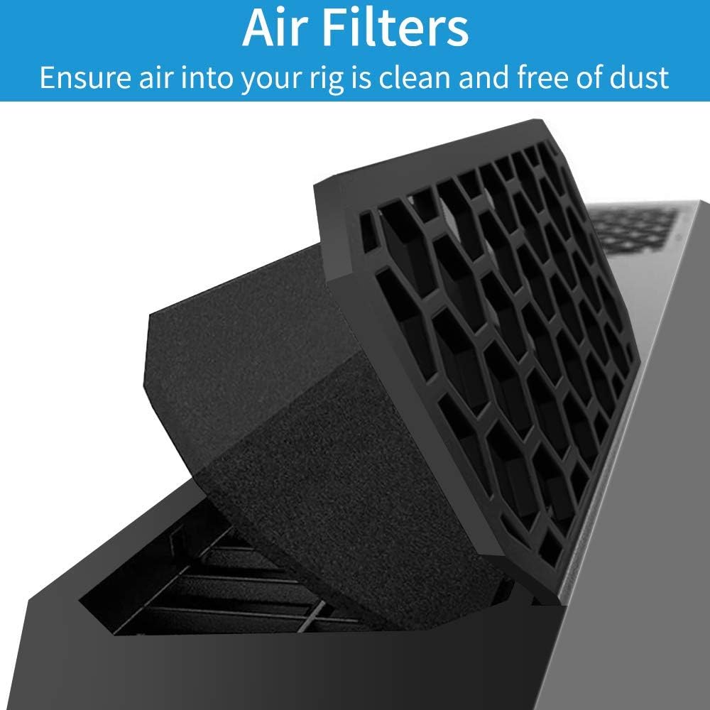 AFMAT Gaming Laptop Cooling Pad, 4500RPM Laptop Cooling Pad with Turbo-Fans, USB Ports, Colorful Lights - CPU Temperature Drops 20-30 ℃ Within Seconds - for 14-17.3 inch Laptops