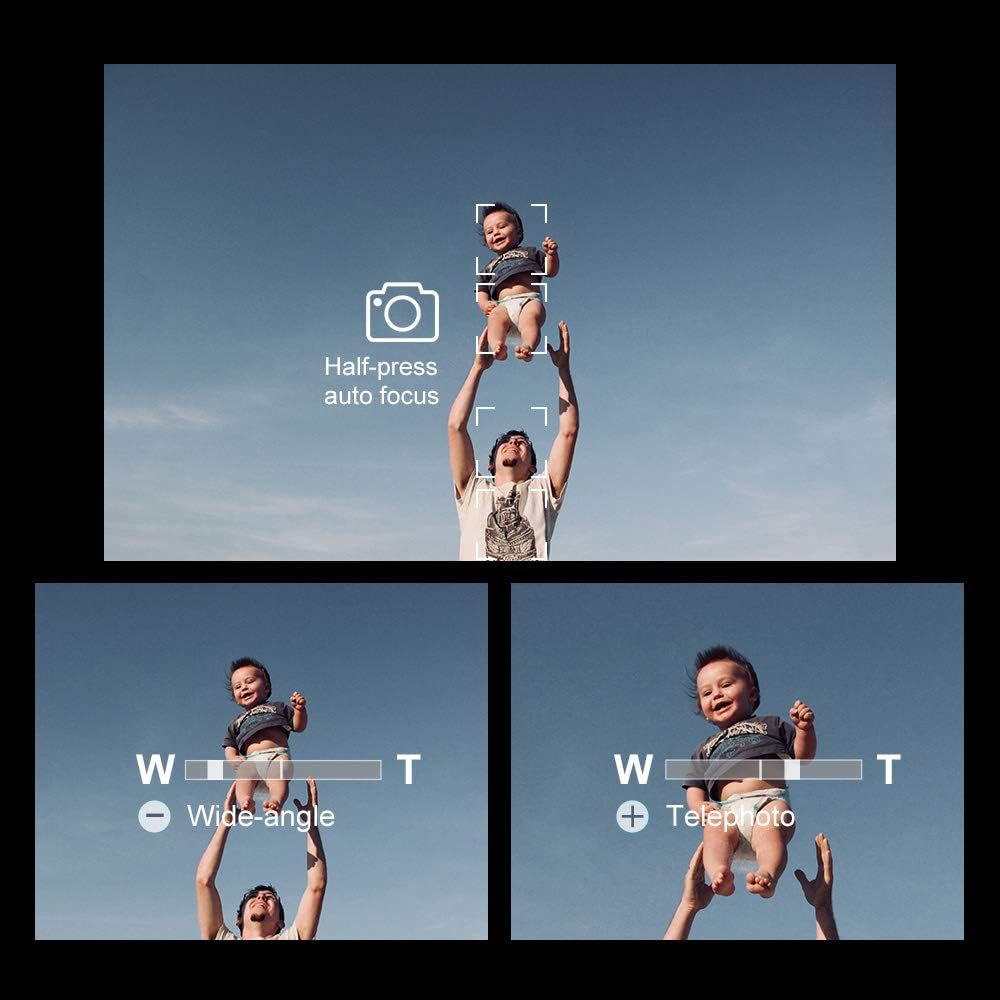 AODELAN Wireless Remote Control Camera Shutter Release for Sony ZV-E10, ZV-1, A7SM3, A7C, A7RIV, Alpha 9,7R IV,7R III, 7 III, 6600, 6400, 6100, 9 II, RX0 II, RX100 M7; Replces Sony RMT-P1BT