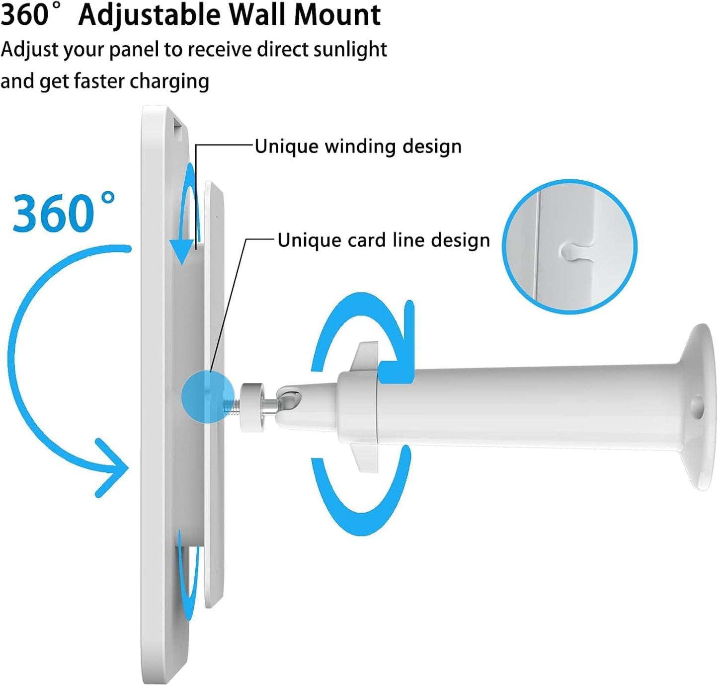 4W Solar Panel Charging Compatible with Arlo Pro 3/Pro 4/Pro 5S/Ultra/Ultra 2 only, with 13.1ft Waterproof Charging Cable, IP65 Weatherproof,Includes Secure Wall Mount(3-Pack)(Magnetic Connector)