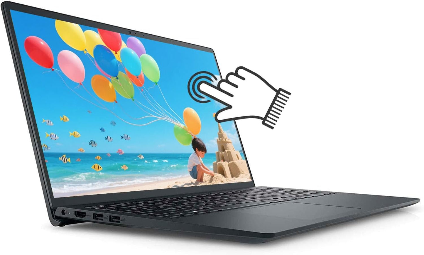 Dell Inspiron 15 3000 Touchscreen Laptop 15.6" FHD (1920x1080) IPS, 13th Gen Intel 10 Cores i5 Processor Up to 4.6GHz, 64GB RAM 1TB SSD, WiFi 6, Copilot, Windows 11
