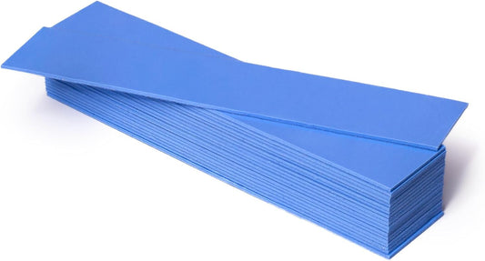 Aairhut 20 Pieces 120 x 20 x 1 mm Thermal Pads, 6 W/m.K Conductive Silicone Pad for M.2 SSD GPU Heatsink LED PS4 PS5 & More - Blue