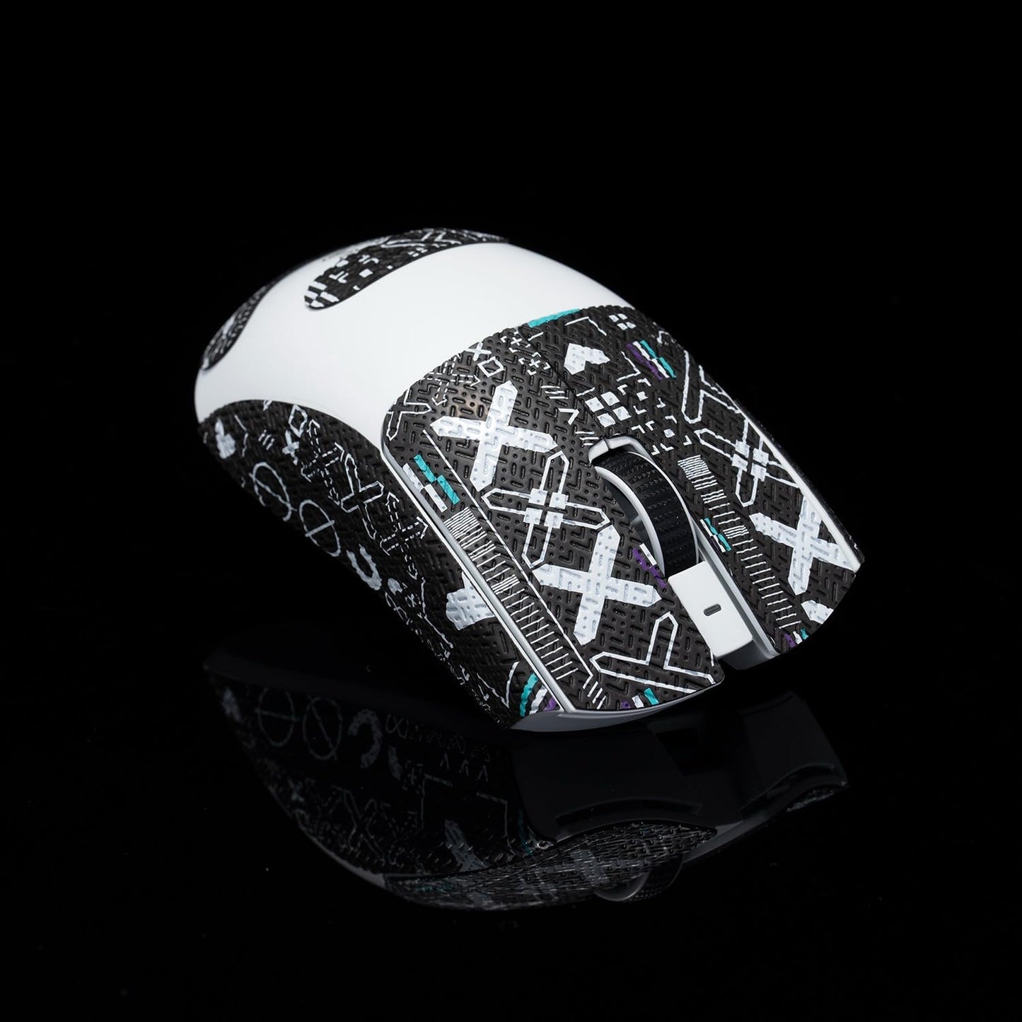 Grip Tape for Razer Viper V3 Pro - Anti-Slip,Enhanced Control, Sweat Resistance,Improves FPS Gaming Grip & Mouse Protection [Pre-Cut] Black White