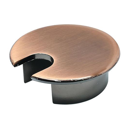 Desk Grommet 1-3/8" (35 mm), Desk Cord Hole Cover, Cable Grommet Metal Zinc Alloy Materilal, Desk Hole Grommet for Office and Home Table Cable, Detachable Cable Cord Organizer (Copper Red 1 Pcs)