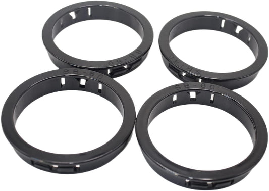 2-3/8"(60mm) Black Snap-in Knockout Insulating Bushing Grommets, Plastic Cable Hole Grommets for Wiring, Round Nylon Snap in Locking Electrical Wire Cord Hose & Tubing Bushings Grommets, 4pcs