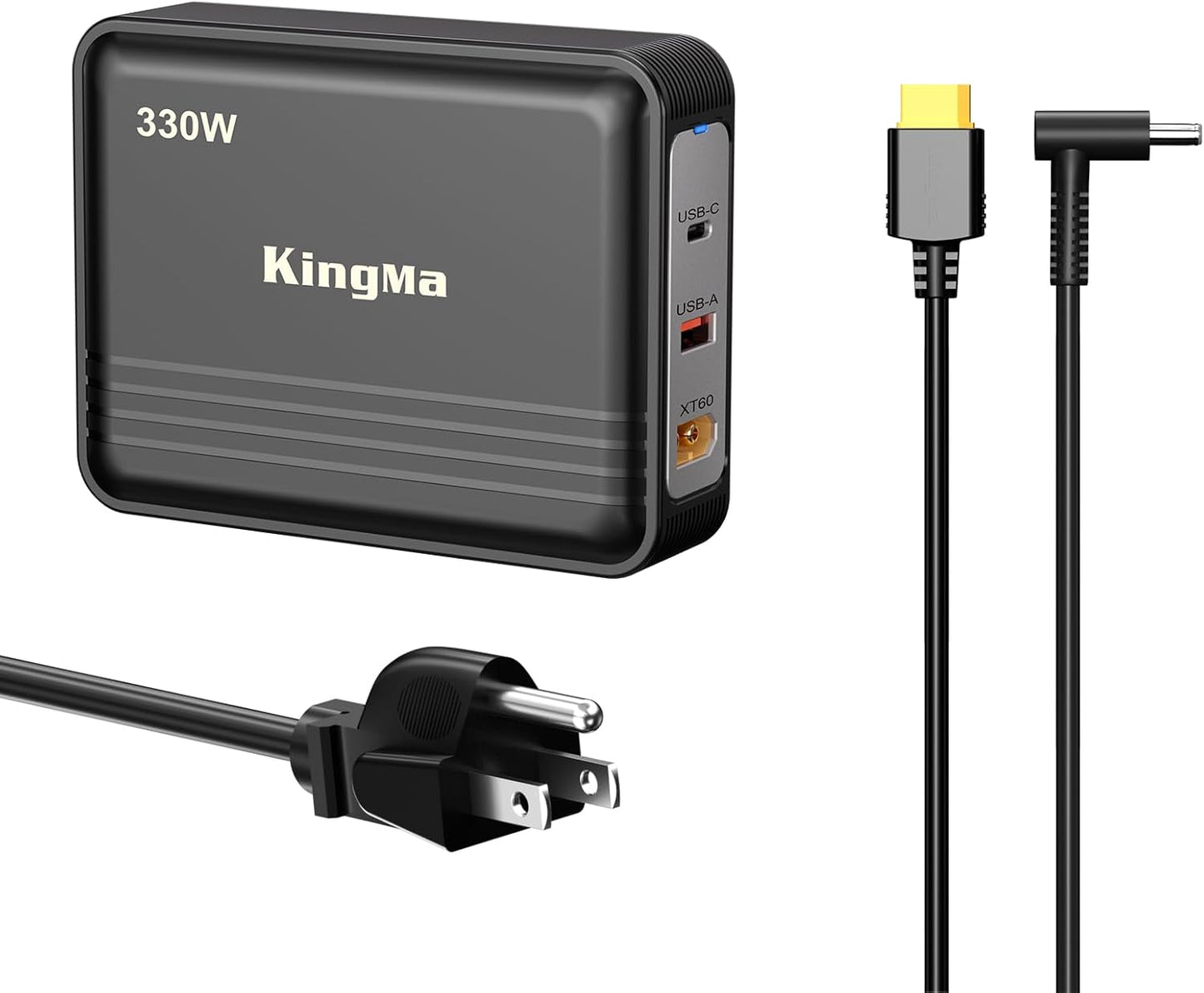 330W HP OMEN Gaming Laptop Charger for HP OMEN 15/16/17,Pavilion Gaming Laptop 16/15 3-Port PD 3.0 (20V/16.5A) GaN Fast Charging Station with 45-30mm Cable for Professional Engineering Laptops