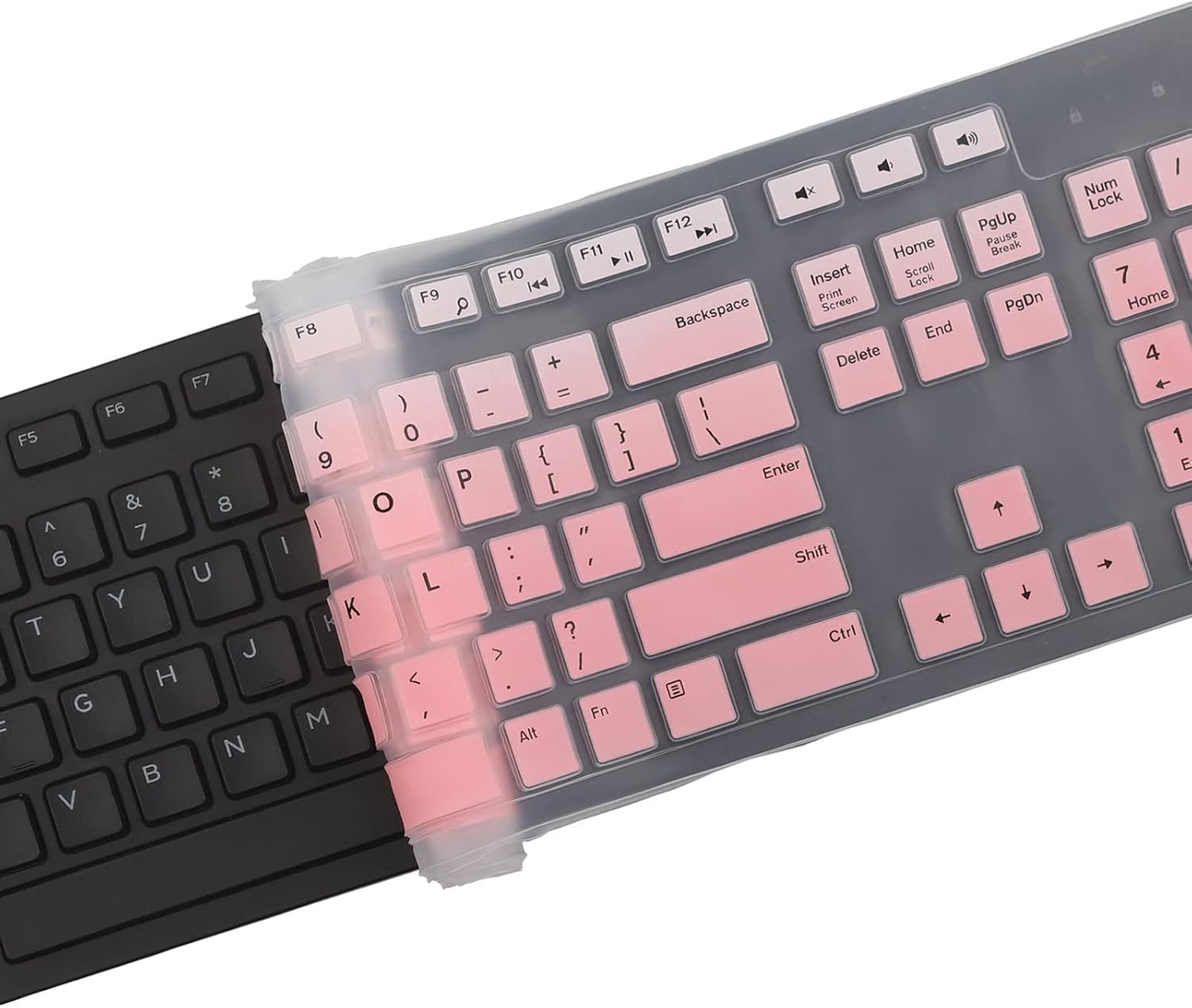 Keyboard Cover Skin for Dell KM636 KB216 KB216t KB216d KB216p Wired & Wireless Keyboard, Dell Optiplex 5250 3050 3240 5460 7450 7050, Dell Inspiron Desktop 24" 27" 5400 5490 7700 7790 3475 3670 3477