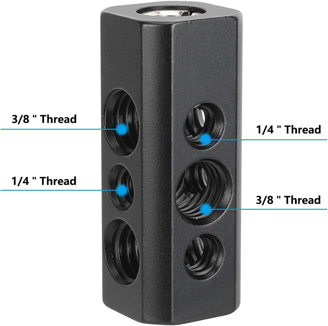 CAMVATE Accessory Mount Adapter with 1/4"-20 & 3/8"-16 Threads - 3633