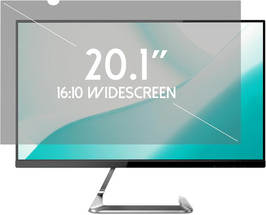20.1 Inch Desktop Privacy Screen Shield for 16:10 Wide Monitor - Anti Glare Computer Privacy Screen Cover | Blue Light Blocking Screen Protector | Scratch Resistant UV Filter | Attachment Type