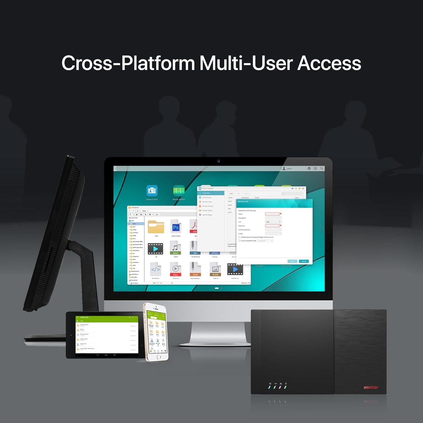 Asustor Flashstor 12 Pro FS6712X - 12 Bay Pure M.2 SSD NAS Network Storage Enclosure, Quad-Core 2.0GHz, 12 M.2 SSD Slots, 10GbE Port, 4GB RAM DDR4 (Diskless)