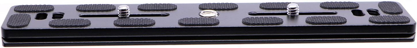 PU-200 200mm Universal Lengthened Quick Release Plate Slide Rail with D-Ring Screw for Tripod Ball Head DSLR Camera, Arca-Swiss Compatible