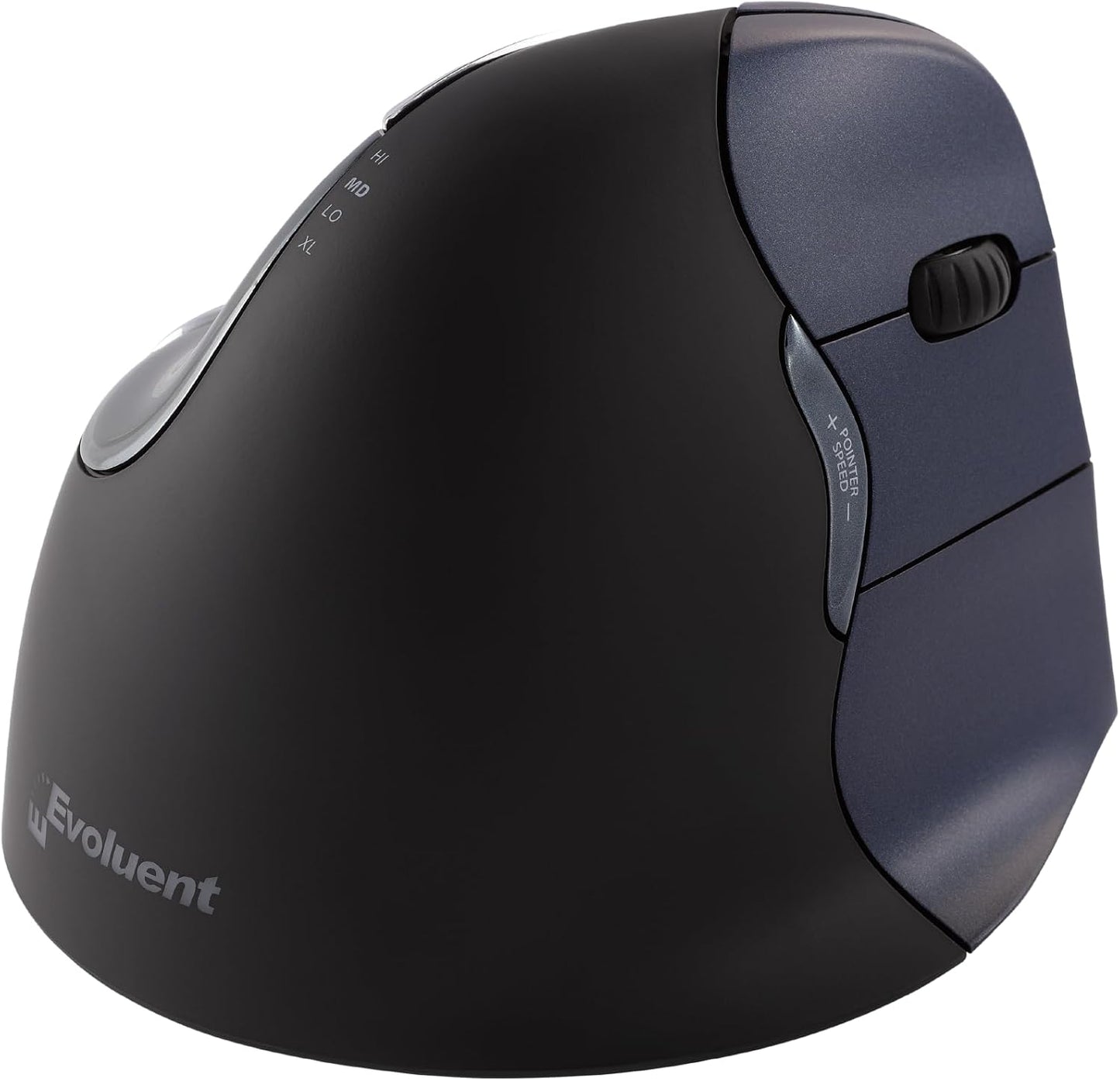 Evoluent – Inventor of the Vertical Mouse – VM4RW Ergonomic Vertical Mouse Right Hand M-to-L Wireless USB, Sculpted for Comfort, Reduces Wrist Strain, Adjustable Speed, Customizable Buttons in Windows