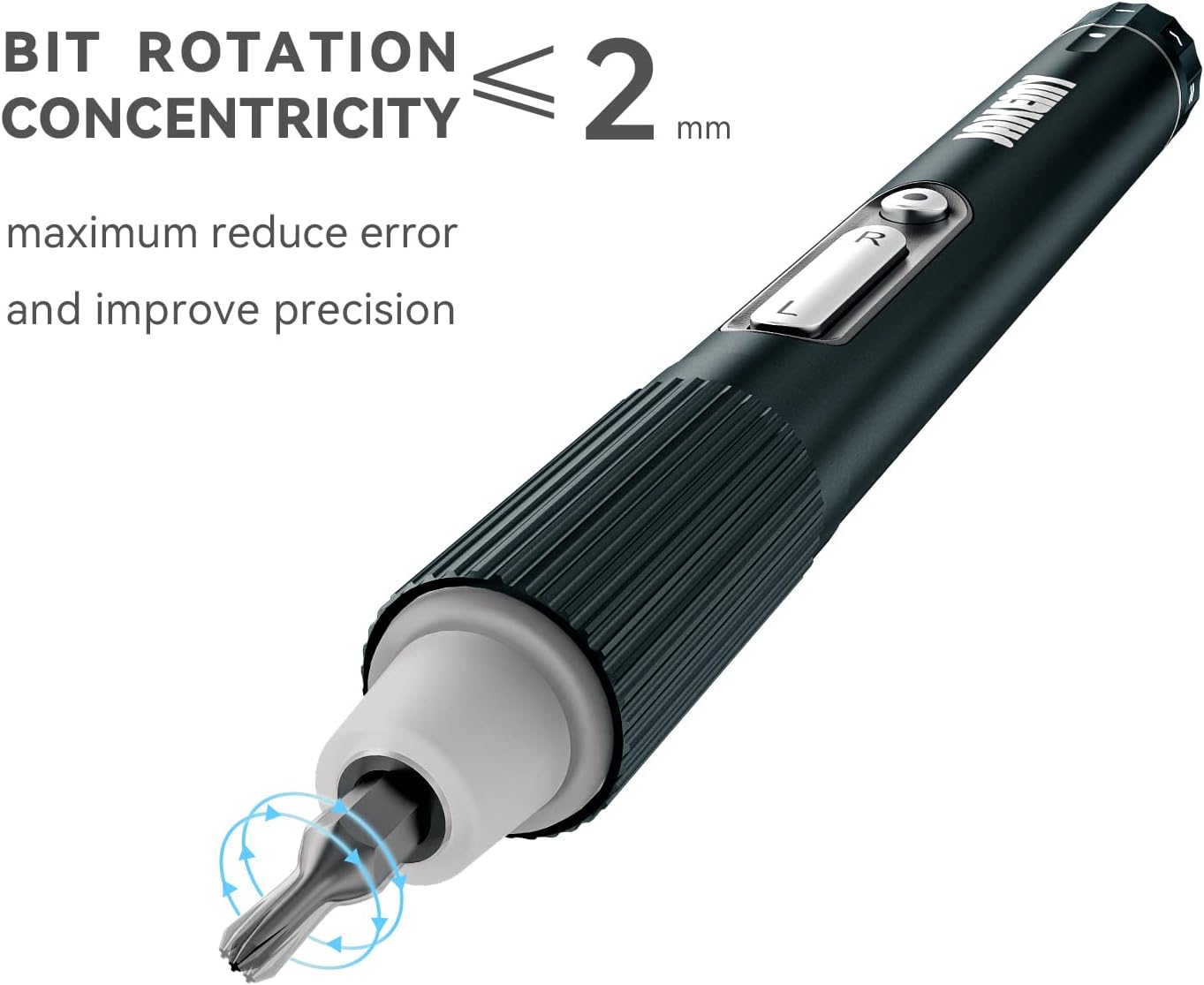 Compact Electric Screwdriver Set, JAKEMY Adjustable 3 Torque Cordless Screwdriver Set for Phone, Rechargeable Mini Power Screwdriver Kit for Electronics Repair with Shadowless LED Lamp