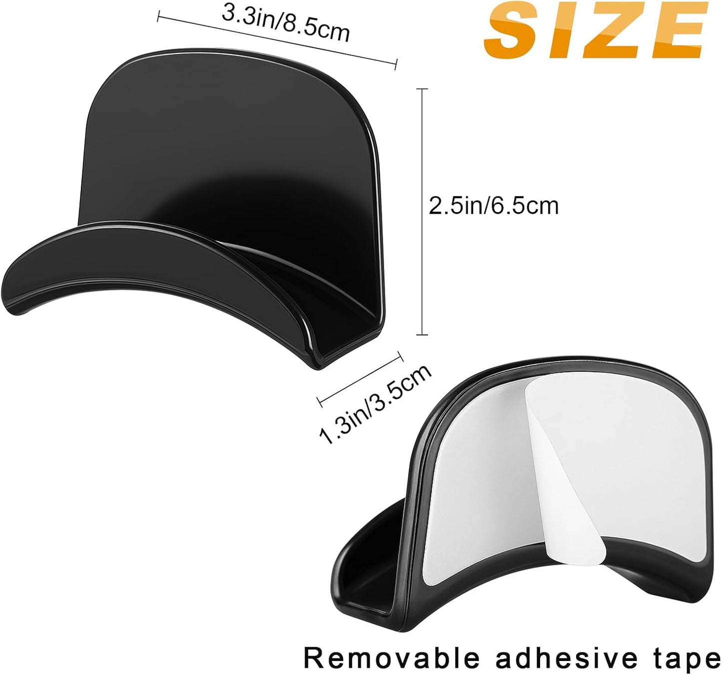 30 Pcs Headset Wall Holder Adhesive Gaming Headset Holder Hooks for Wall Mounting Strong Universal Hooks for Headsets, Game Pads, Hats, Closets, Doors (Black)